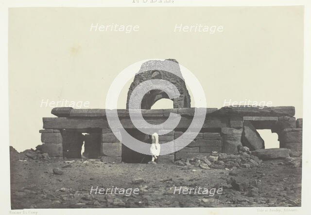 Temple d'Amada; Nubie, 1849/51, printed 1852. Creator: Maxime du Camp.
