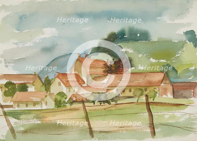 Glass factory near Kalvarienberg, after 1938. Creator: Anny Dollschein.