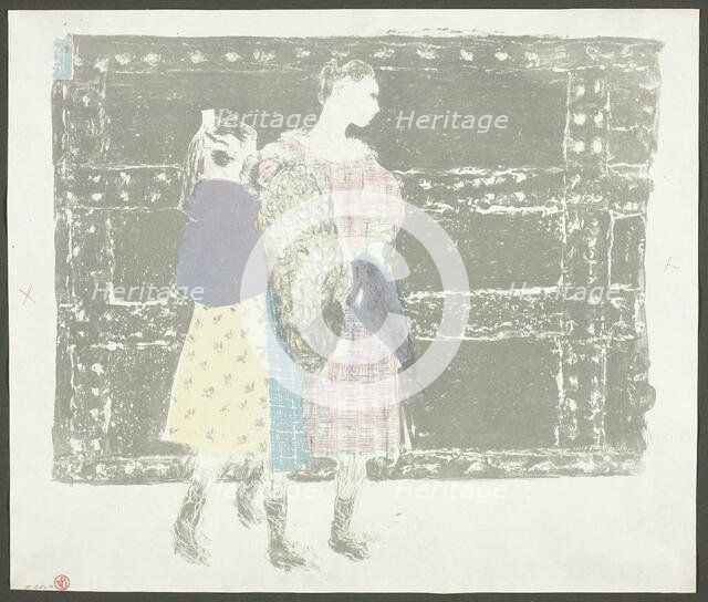 On the Bridge of Europe, plate nine from Landscapes and Interiors, 1899. Creator: Edouard Vuillard.