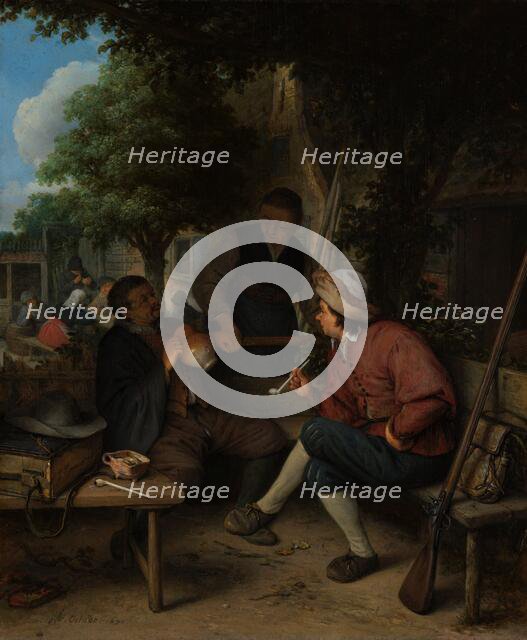 Travellers at Rest, 1671. Creator: Adriaen van Ostade.