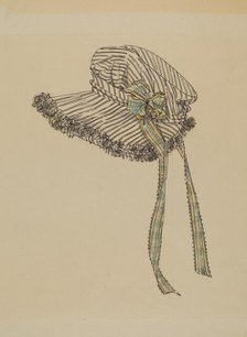 Bonnet, 1935/1942. Creator: Rosalia Lane.