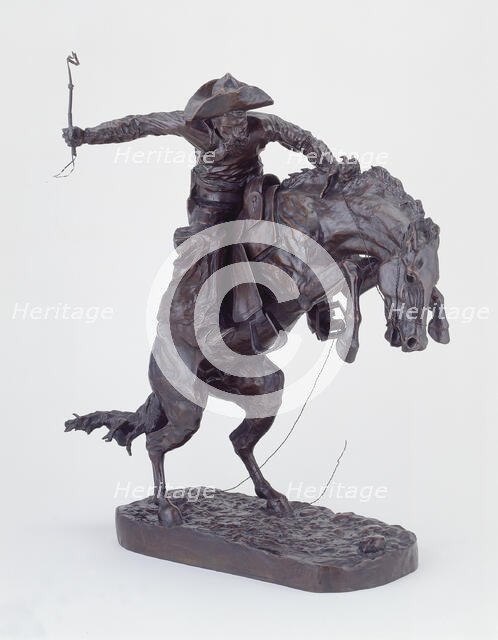 The Bronco Buster, Modeled 1895, cast 1899. Creator: Frederic Remington.