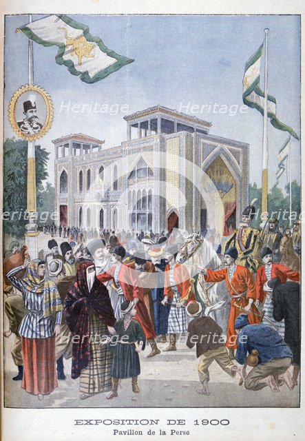 The Persian pavilion at the Universal Exhibition of 1900, Paris, 1900. Artist: Unknown