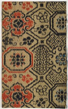 Textile Fragment, 1800s-early 1900s. Creator: Unknown.