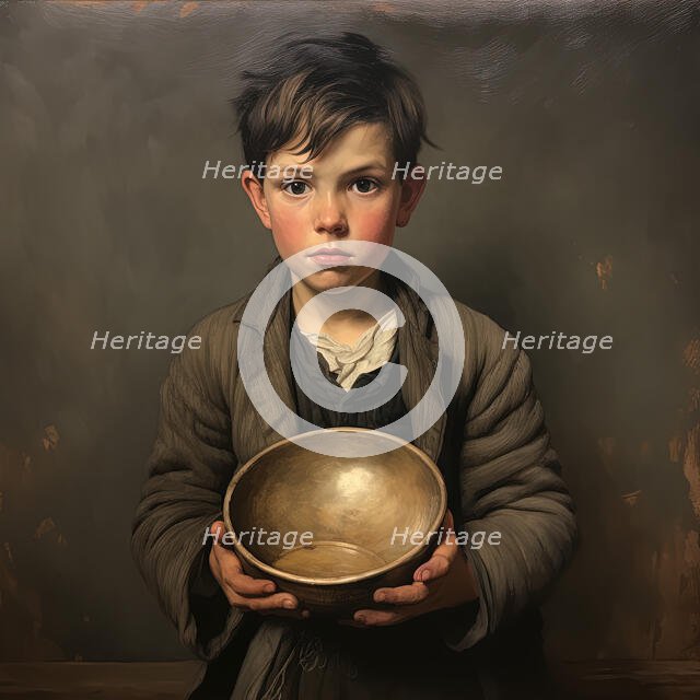 AI IMAGE - Oliver Twist, 2023. Creator: Heritage Images.