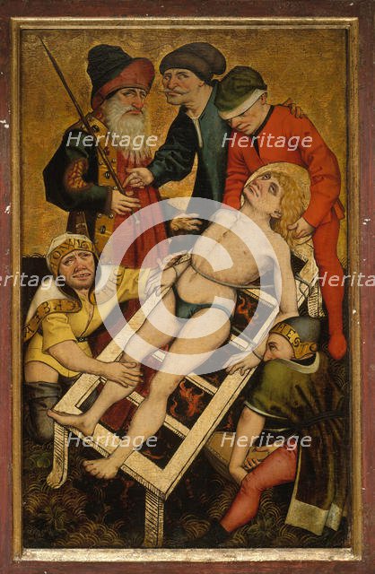 The Martyrdom of Saint Lawrence; (reverse) Giving Drink to the Thirsty. Creator: Master of Alkmaar.