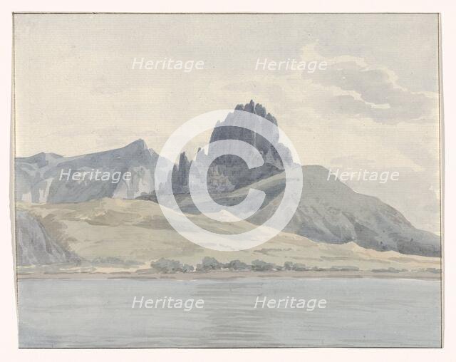 View of the coast of Pentedattilo on the other side of Capo Spartivento, 1778. Creator: Louis Ducros.