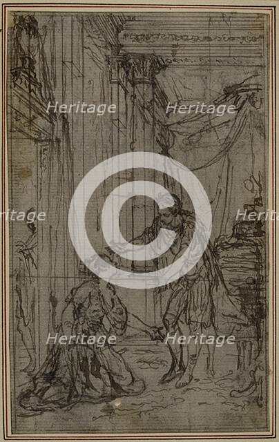 Study for Lucain's "La Pharsale", Canto X, c. 1766. Creator: Hubert Francois Gravelot.