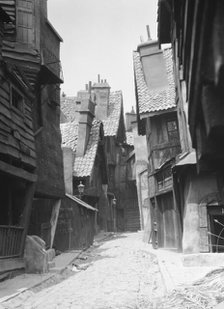 Unidentified buildings, possibly movie sets, associated with Famous Players Lasky, c1911-c1942. Creator: Arnold Genthe.