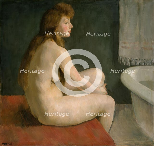 Female Nude, 1925. Creator: Erik Werenskiold.
