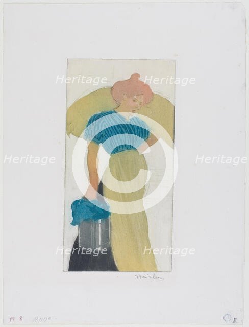 The Laundress, 1898. Creator: Theophile Alexandre Steinlen.