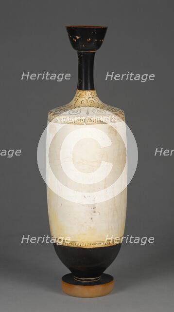 Attic White-Ground Lekythos, about 435-430 BC. Creator: Achilles Painter.