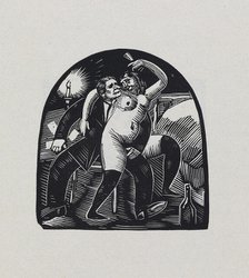 From the series "Wine, women and cards", 1920. Creator: Vasyl' Masyutin.