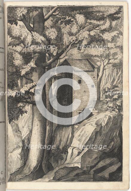 Exterior View of the Chapel of the Cardinal (Veduta esterna della cappella...) [plate G], 1612. Creator: Jacopo Ligozzi.