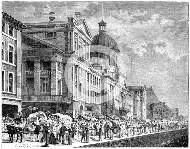 Bonsecours, Montreal, Canada, 19th century.Artist: Deroy