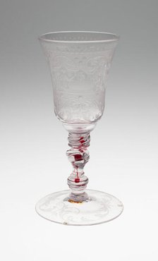 Wine Glass, Bohemia, c. 1730. Creator: Bohemia Glass.