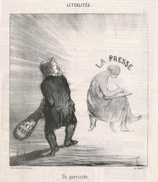 Un parricide, 19th century. Creator: Honore Daumier.