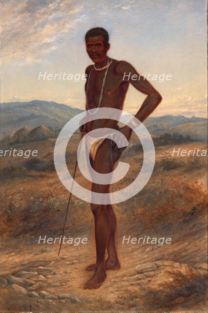 Kaffir Man, ca. 1893. Creator: Antonio Zeno Shindler.