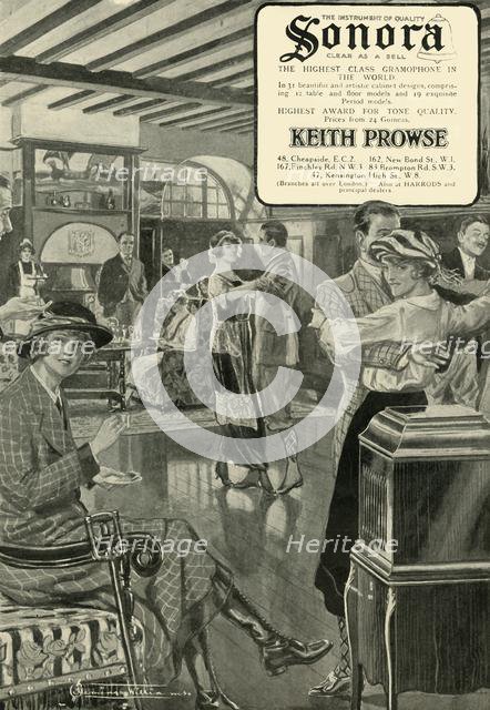 'Sonora - The Highest Class Gramophone in the World', 1920. Creator: Unknown.