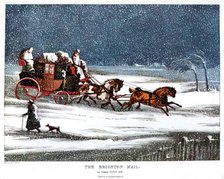 The Brighton Mail on Christmas Day, 1836 (1905).Artist: Henry Thomas Alken
