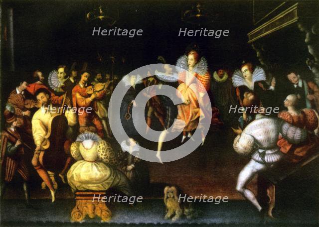 'Queen Elizabeth Dancing with the Earl of Leicester', 1581, (1942).  Creator: Unknown.