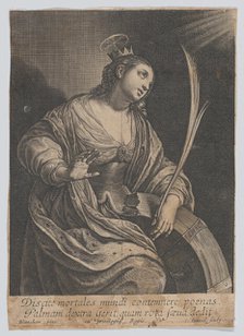 Saint Catherine of Alexandria, ca. 1630. Creator: Charles David.
