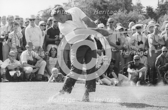 American golfer Arnold Palmer playing at Lidingö Golf Club, Sweden, 1968. Artist: Unknown