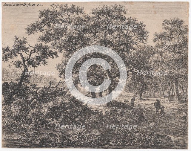 The Three Trees, 17th century. Creator: Anthonie Waterloo.