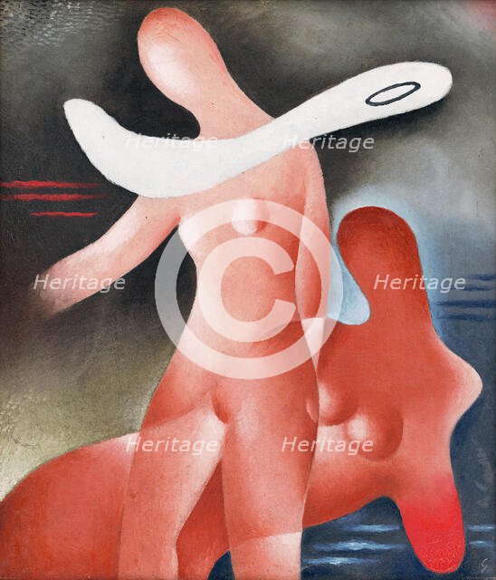 Two Women, 1931. Creator: Mikulas Galanda.