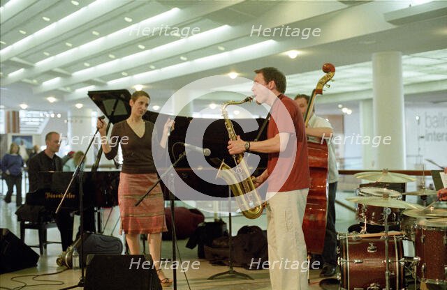 Stacey Kent, Royal Festival Hall Foyer, London, 3 June 2005. Creator: Brian O'Connor.