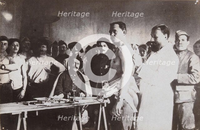 Anti-typhoid vaccination in World War I, c1910s. Creator: Unknown.