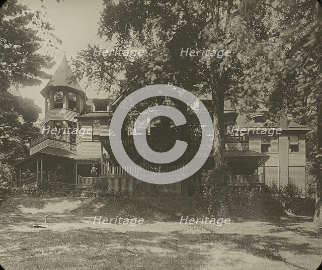 Oaklawn House, (East Side), c. 1900. Creator: Alfred Stieglitz.