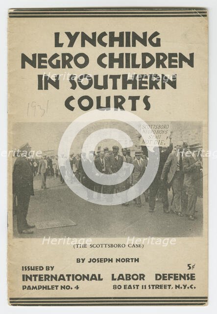 Lynching Negro Children in Southern Courts, 1931. Creator: Unknown.