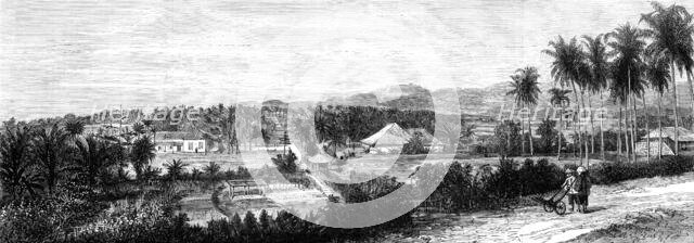 Telok Betong, Sumatra, one of the places destroyed, 1883. Creator: Unknown.