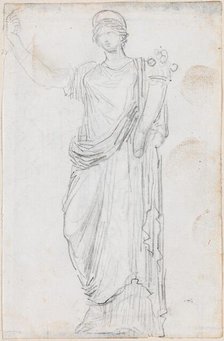 Statue of Abundance [recto], probably c. 1754/1765. Creator: Hubert Robert.