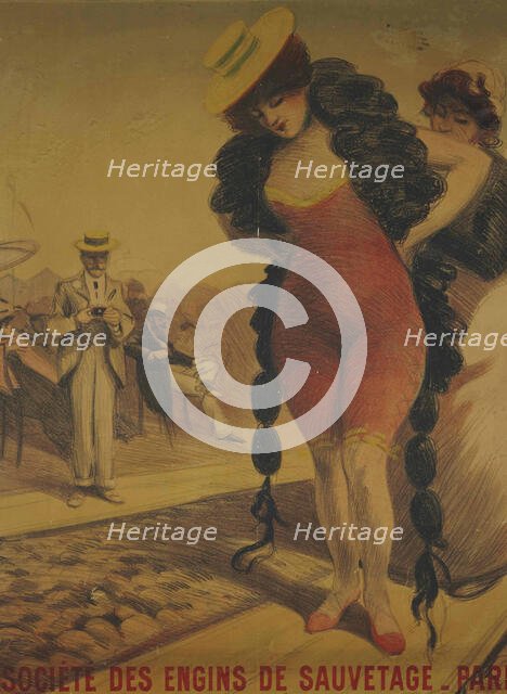 Société des Engins de Sauvetage-Paris, c1900. Creator: Chéret, Jules (1836-1932).