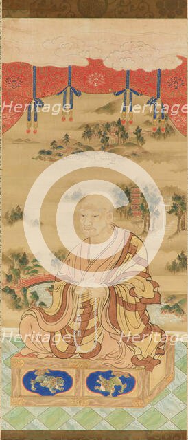 Portrait of of Grand Master Tenkai (1536-1643) , 19th century. Creator: Anonymous ().