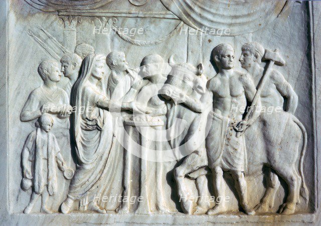 Altar dedicated to the Roman Imperial cult, 1st century. Creator: Unknown.