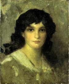 Head of a Young Woman, ca. 1890. Creator: James Abbott McNeill Whistler.