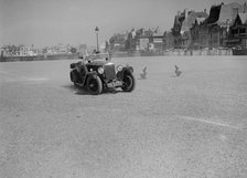 Invicta 4-seater high-chassis tourer of Violette Corderey, Boulogne Motor Week, France, 1928. Artist: Bill Brunell.