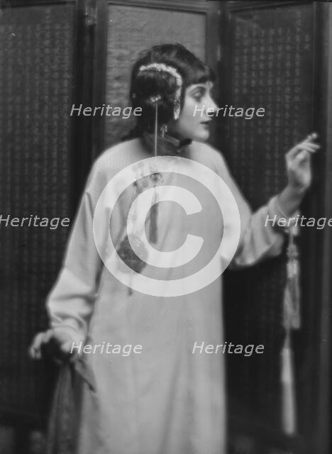 Day, Juliette, Miss, in costume for "Yellow Jacket", 1913 Jan. 16. Creator: Arnold Genthe.