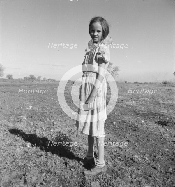 Resettled child of Bosque Farms, New Mexico, 1935. Creator: Dorothea Lange.