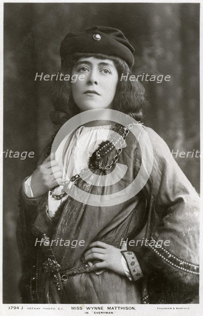 Edith Wynne Matthison, British actress, c1907.Artist: Rotary Photo