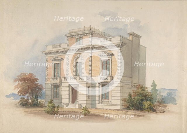 An Italianate Villa, 1820-85. Creator: Henry Edward Kendall.