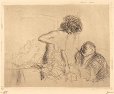 In a Private Room (first plate), 1909. Creator: Jean Louis Forain.