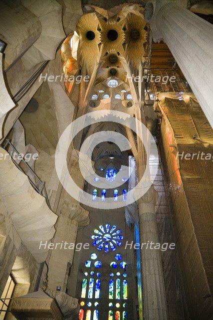 The Sagrada Familia Temple, Barcelona, Spain, 2007. Artist: Samuel Magal