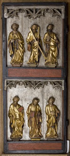 Saint Apostles, Christ-Man of Sorrows. Left Wing of the Altar Retable from Stary Zywiec, c1400. Creator: Unknown.