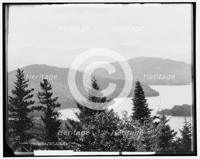 Lake Placid from Eagle's Eyrie, Adirondack Mountains, between 1901 and 1906. Creator: William H. Jackson.