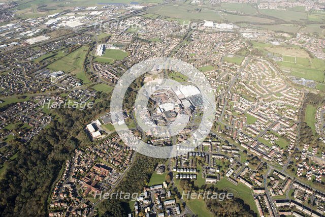 The town centre, Castle Dene Shopping Centre and New Town, Peterlee, County Durham, 2018. Creator: Emma Trevarthen.
