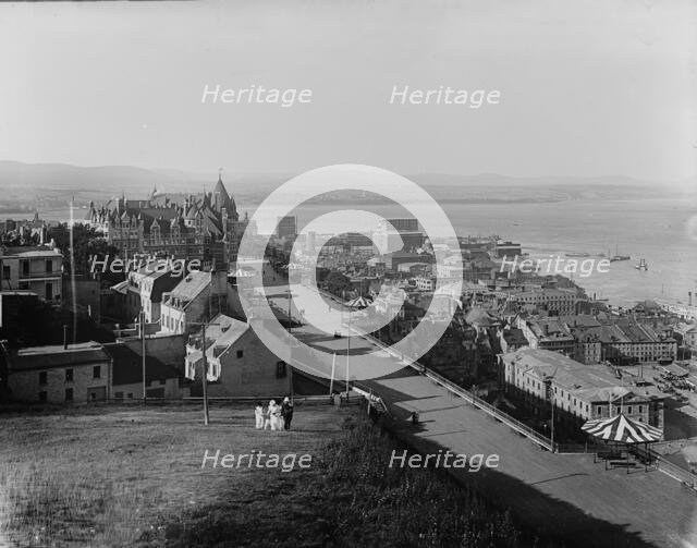 Dufferin Terrace & Chateau Frontenac, Quebec, c1901. Creator: Henry Greenwood Peabody.